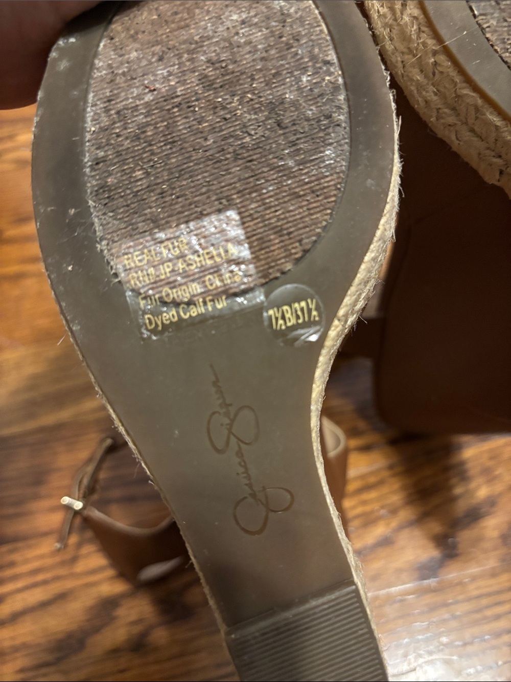 Leopard Wedge Sandals - Picture 7 of 8